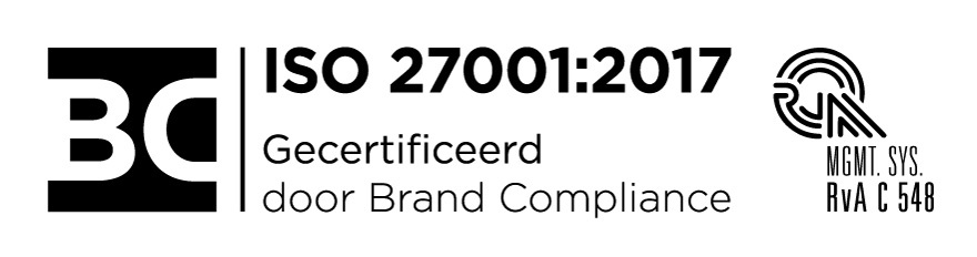 bc certified logo iso 27001 2017 rva zwart